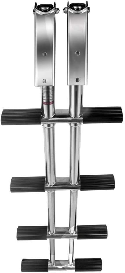 4 Step Boat Ladder Stainless Steel Over Platform Dive Boarding Ladder Heavy-Duty gallery