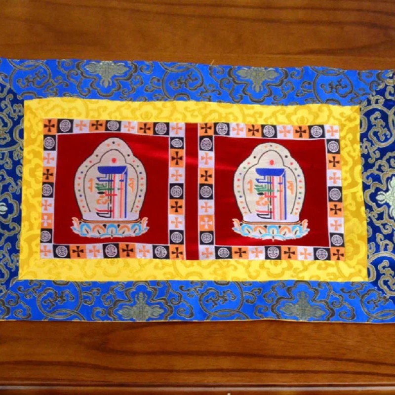 63cm Buddhism Decoration Auspicious Table Cloth Mat Worship Buddha Cushion gallery