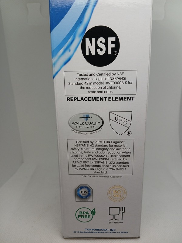 IcePure RWF0900A Replacement Refrigerator Water Filter 300 gal New Sealed in Box gallery