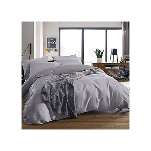 Luxury All-in-One BeddingItems EgyptianCotton 600TC US-King SilverSoild gallery