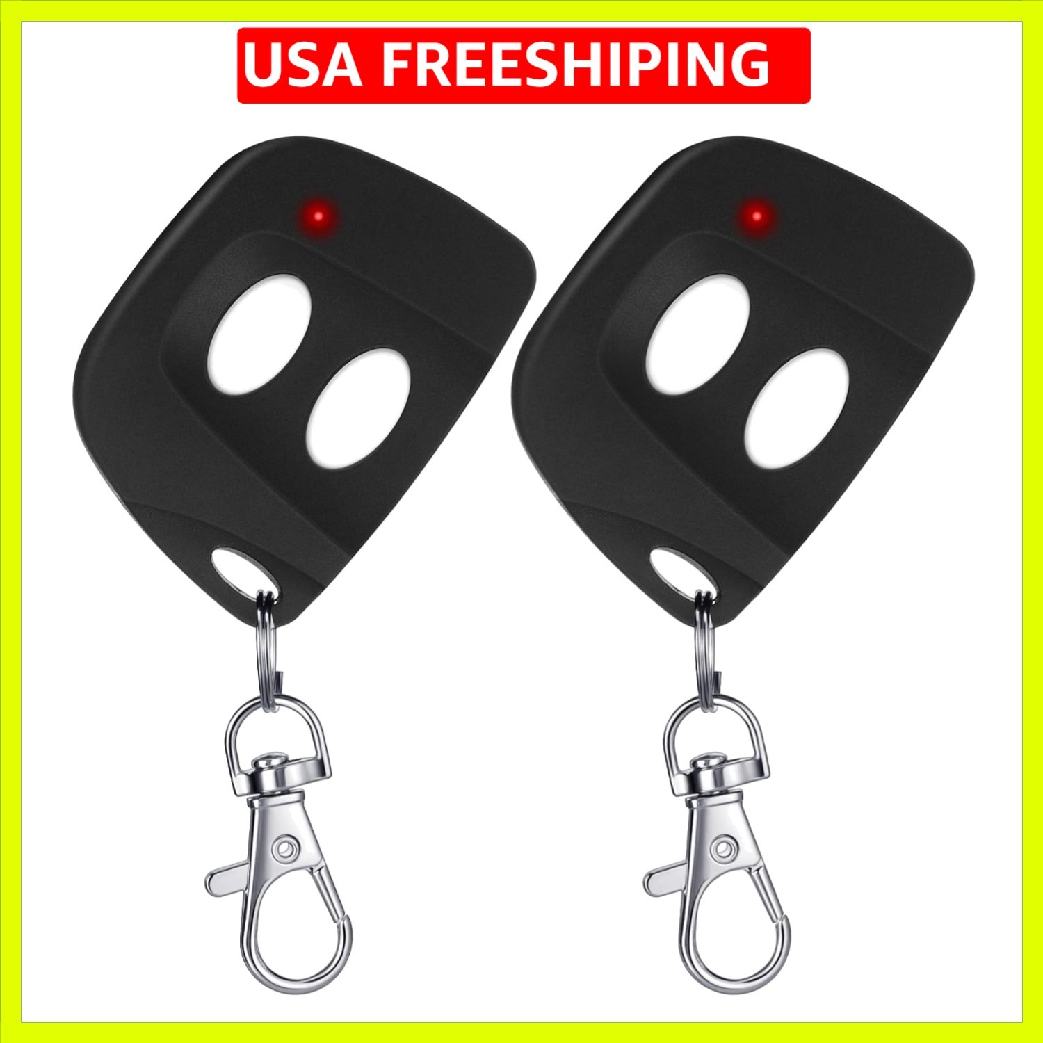 2 Pcs 8 Dip Switch Garage Door Remote Two Button Garage Remote Compatible wit... gallery
