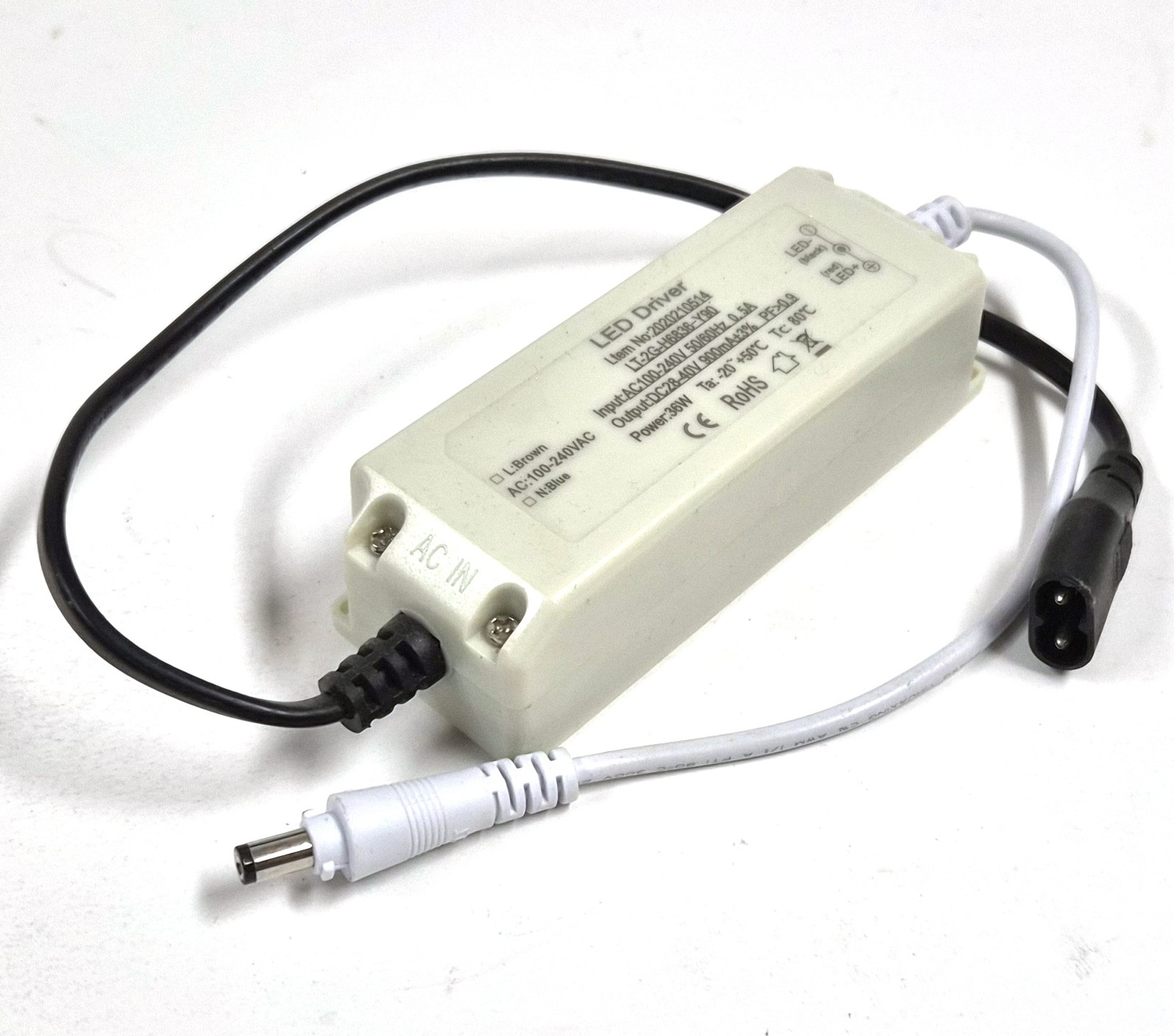 Unbranded LT-2G-H6836-Y90 LED Driver – 28–40V 900mA 36W Tested gallery