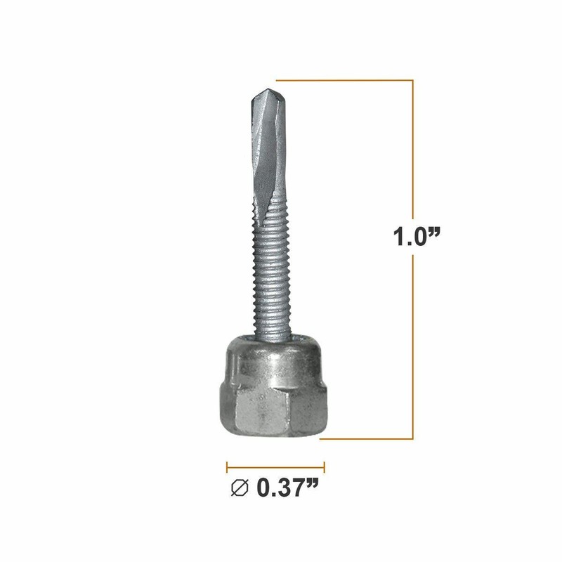 Sammys DSTR 1 3/8 Inch Vertical Thread Rod 1/4-20 x 1 Inch Screw Steel 75 Piece gallery