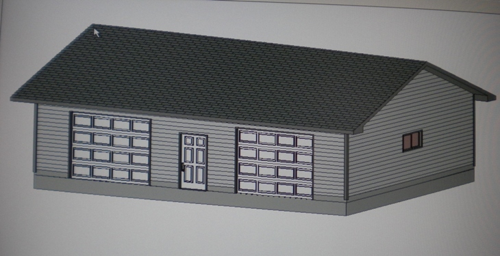 PERMIT READY 28' x 36' GARAGE PLAN DRAWN TO SCALE BLUEPRINTS AND MATERIALS LIST gallery