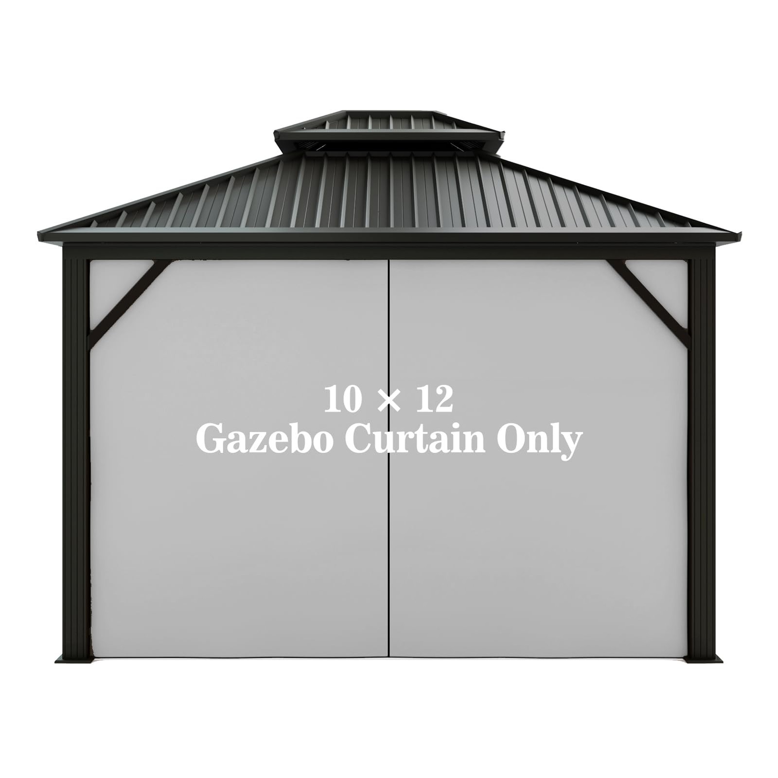Gazebo Universal Replacement Privacy Curtain – Hugline 10' x 12' Gazebo Side ... gallery