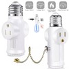 E26/E27 Light Socket to Plug Adapter 2/3 Prong Light Bulb Outlet Plug Converter gallery