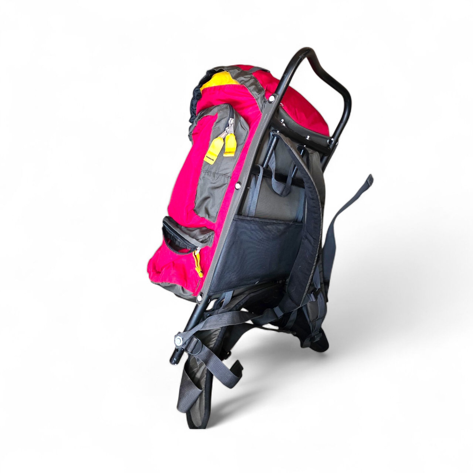 Mountainsmith External Frame Backpack Red/Gray Hiking Pack 26” Frame 40–50L 5