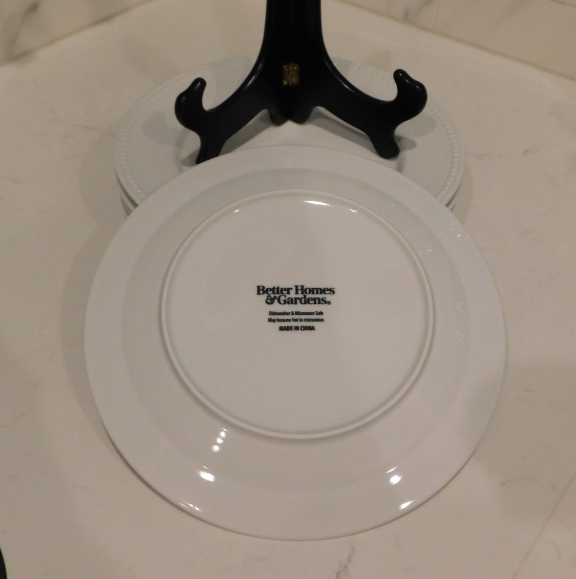Better Homes & Gardens SOPHIA BEADED Dinner plate set of 4, 10 3/4", Excellent gallery