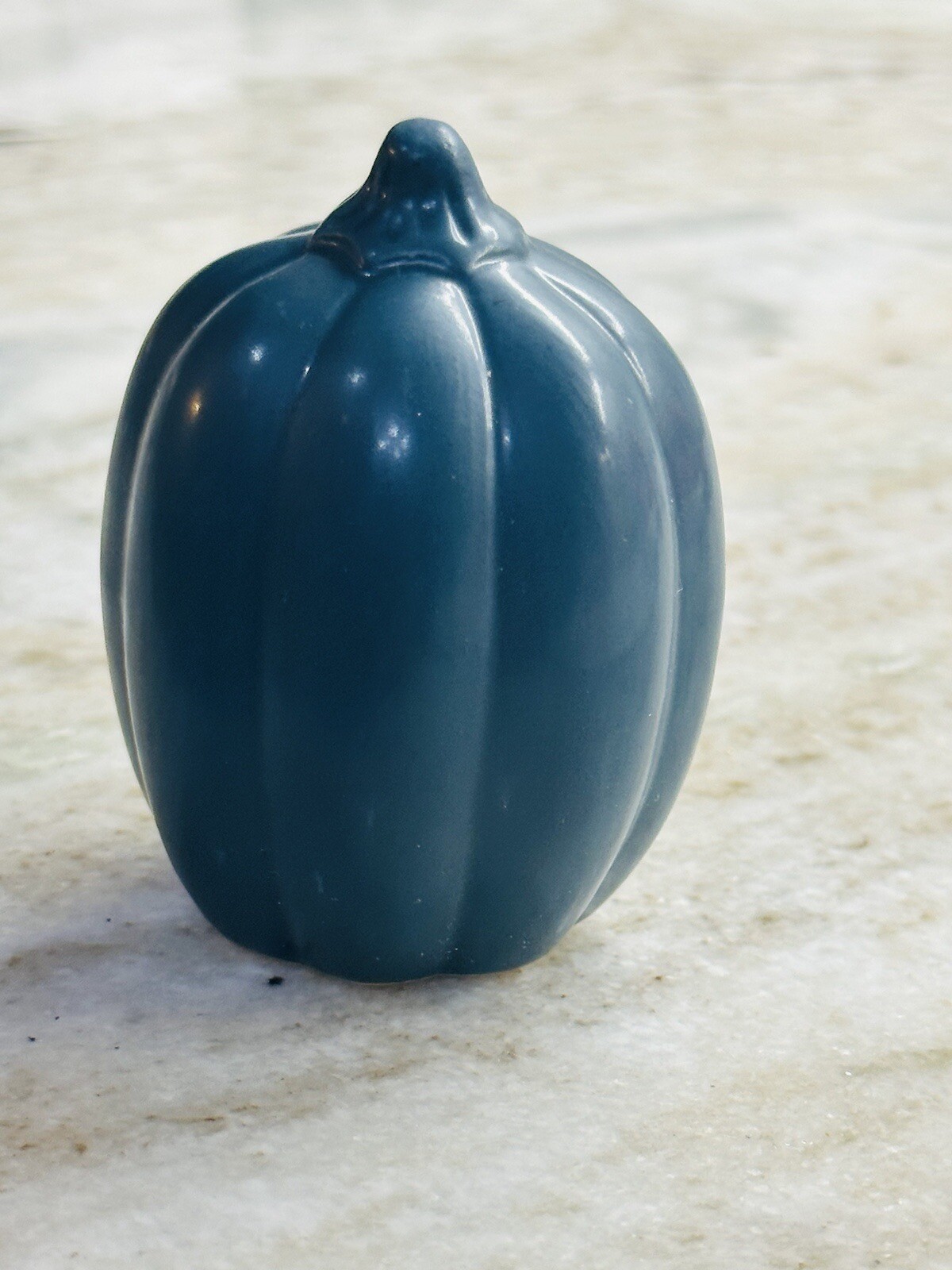 Ceramic Blue Pumpkin Tabletop 21/2 Inches With No Tags gallery