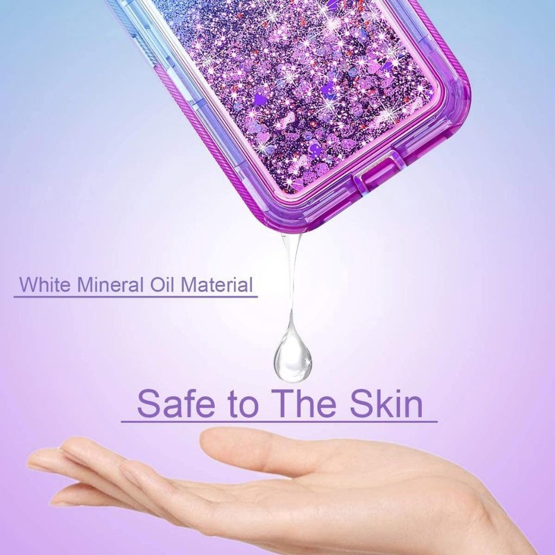 For iPhone 13 Pro Max 13 Mini 13 Shockproof Liquid Glitter Bling Heavy Duty Case gallery