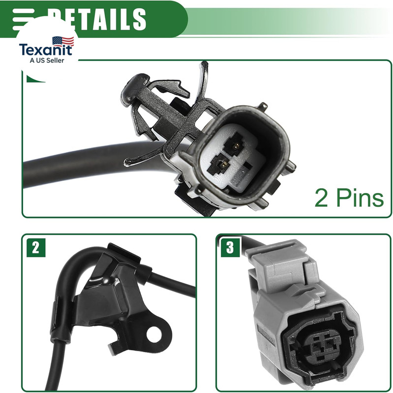 ABS Sensor, ABS Wheel Speed Sensor, for Toyota Corolla 2009-2019, Plastic Metal gallery
