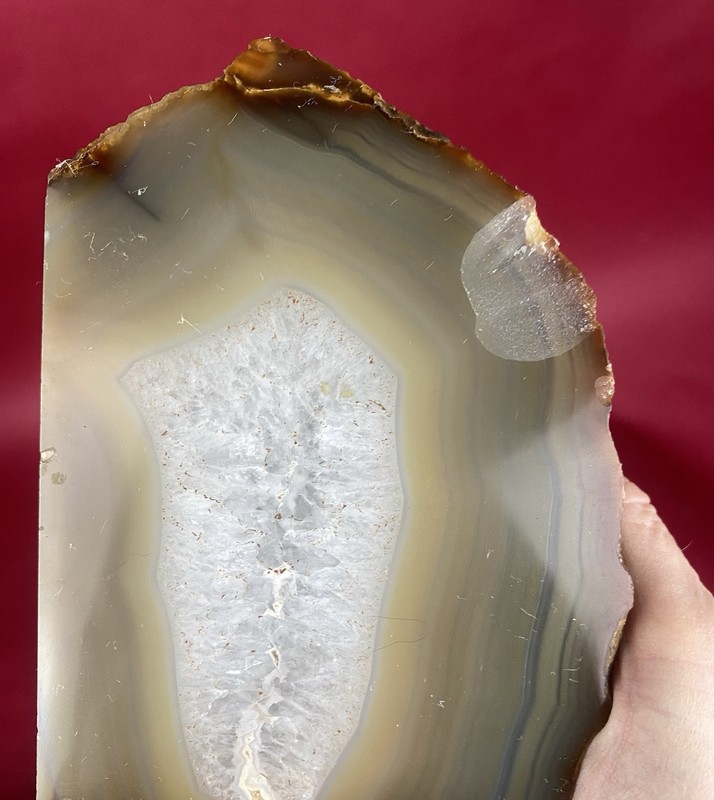 Geode Bookends 5 1/2” 7 Pounds Polished Thunder Eggs AS IS gallery