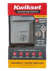 Downtown Low Profile Contemporary Deadbolt Door Lock 92580-018 Satin Nickel