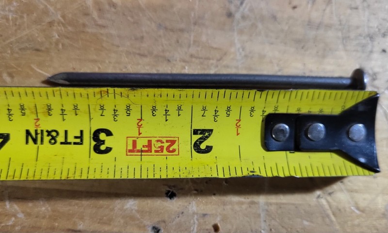 6 Plus pounds Common Framing NAILS 16D 3-1/2” Steel Smooth Shank Vintage NOS gallery