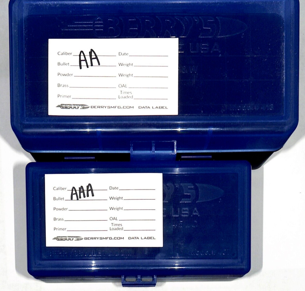 AA & AAA Battery Plastic Storage Containers HOLDS 50 BATTERIES EACH (BLUE) gallery