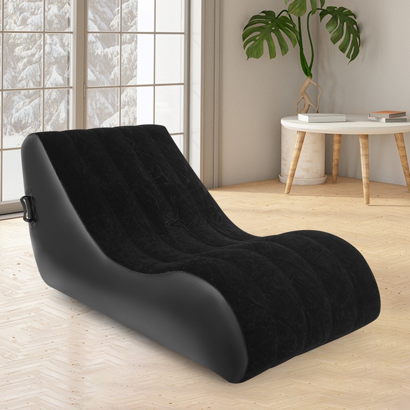S-shaped Sofa Bed Modern Inflatable Sofa Bed Folding Sofa Bed Black Sofa Bed gallery