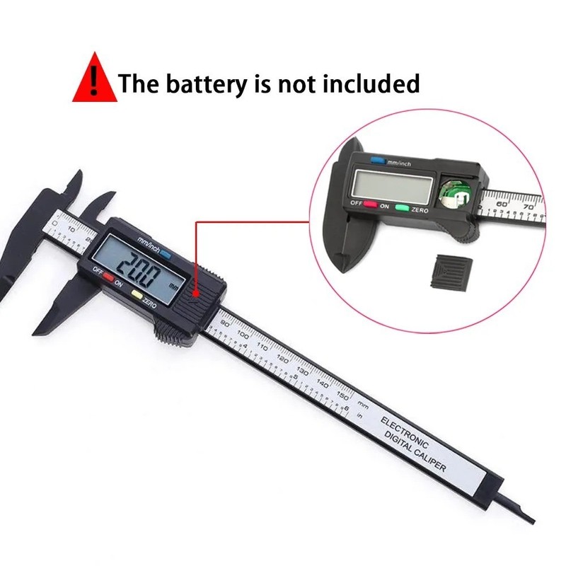 6" Micrometer Digital Measuring Tool Caliper Vernier Gauge Metric 150mm 6-inch gallery