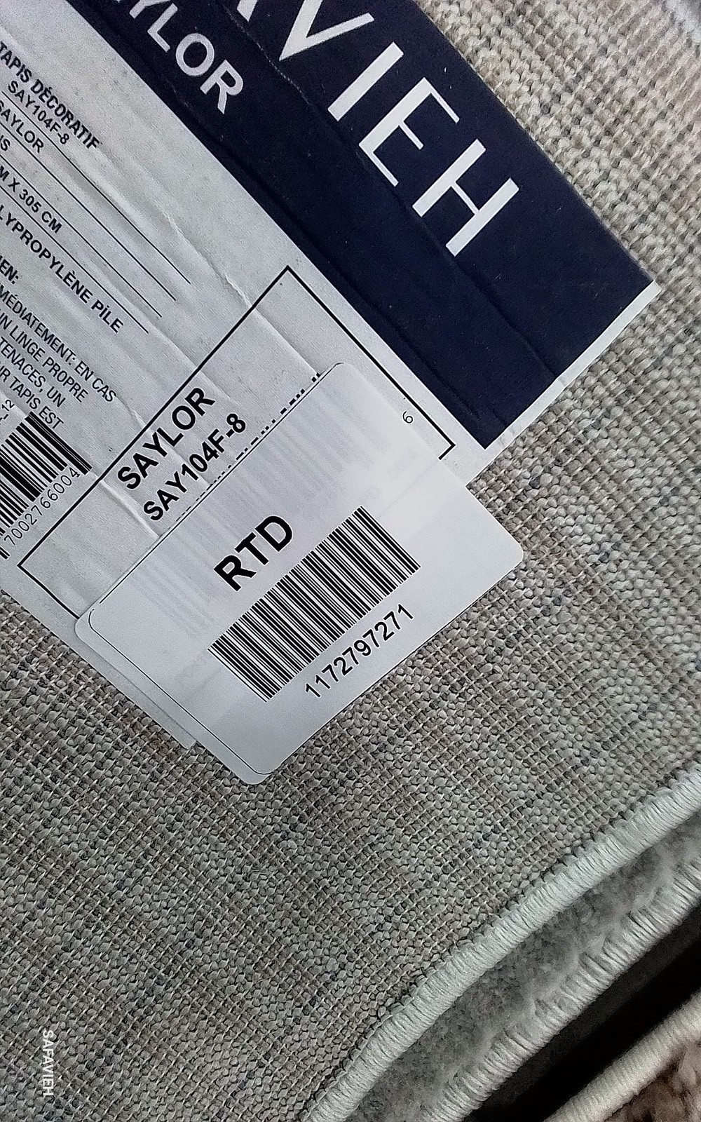 GREY 8'-0" x 10'-0" Back Stain Rug, Reduced Price 1172797271 SAY104F-8 gallery