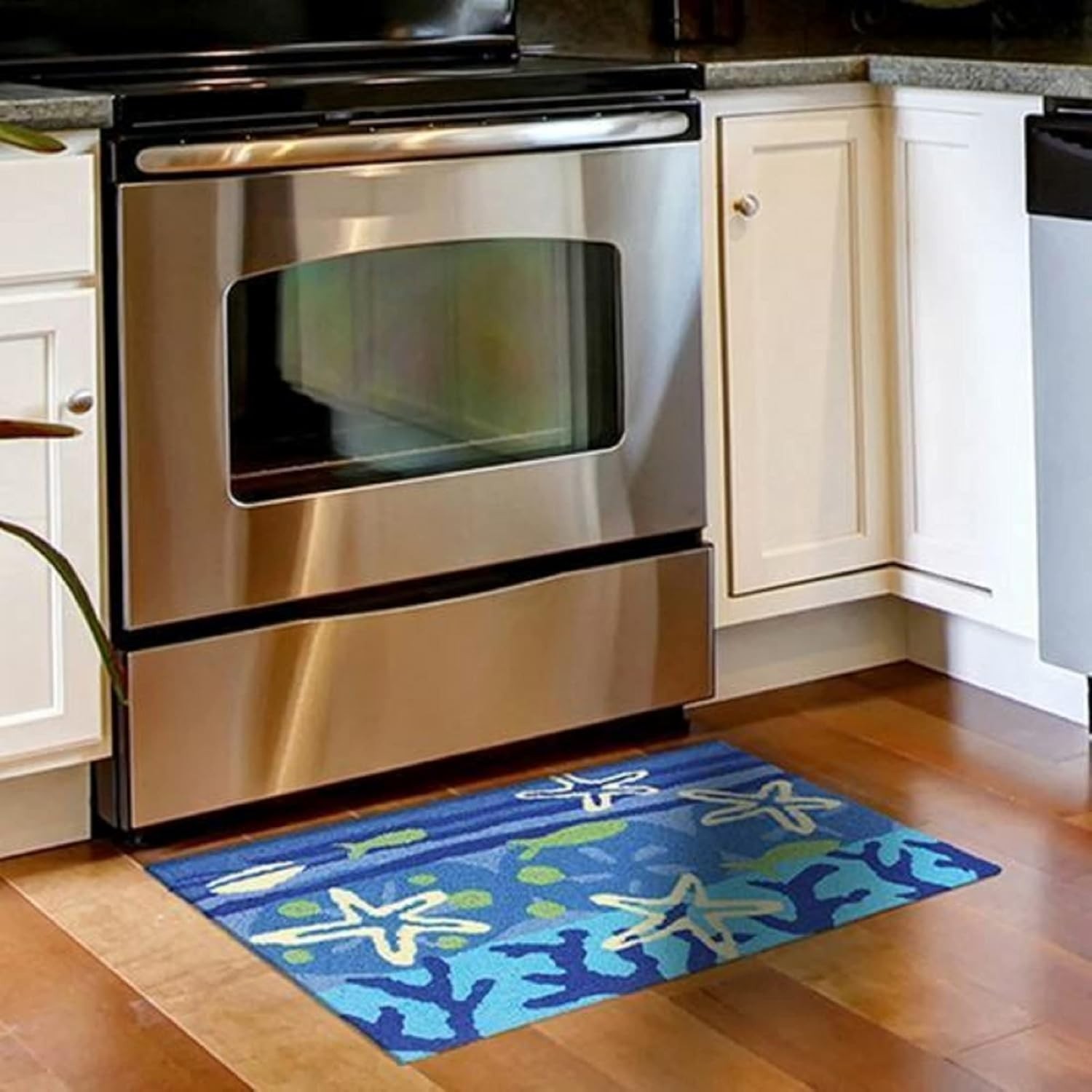 Jellybean Ocean View Accent Rug 20x30 Machine Washable Indoor & Outdoor gallery