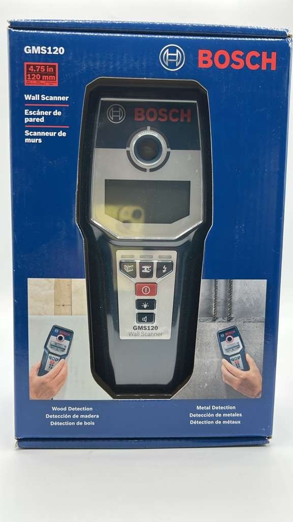BOSCH Professional GMS 120 Metal Detector Wall Scanner 120mm gallery