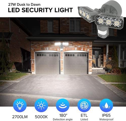 SGLEDs 27W LED Security Lights Motion Sensor Light 2700LM 27w gallery