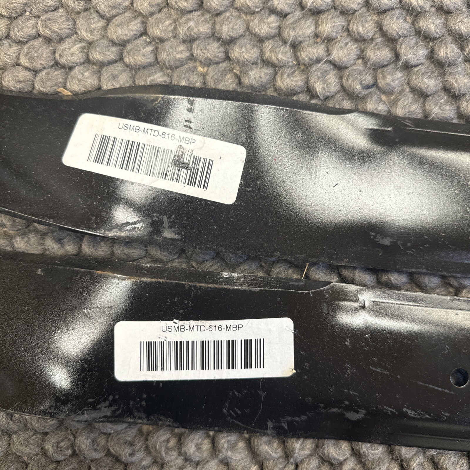 USA Mower Blades (2) MTD616MBP Mulching Extra High-Lift gallery