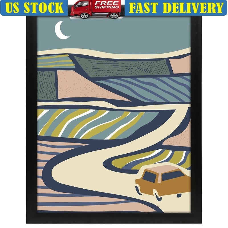 Black Poster Frame 24x36 Easy Install Back-Loading Tabs Acrylic Wall Mount New gallery