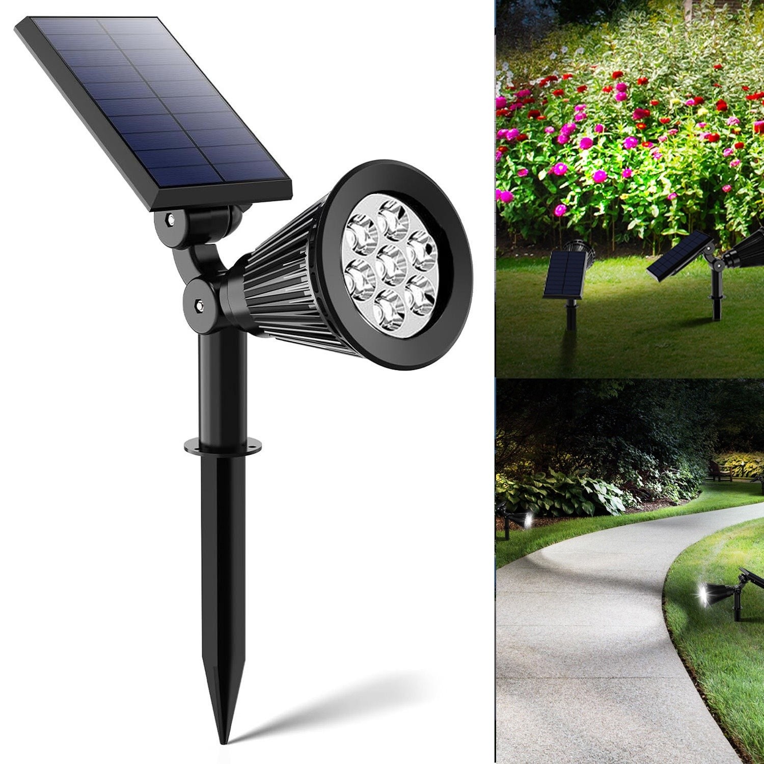 Solar Spot Light Outdoor Waterproof Landscape Spotlight Garden Security Lamp LED gallery