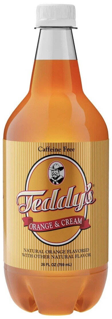 Teddy's Soda Hand Crafted Soda, Orange & Cream, 26 Fluid Ounce 15 PACK gallery