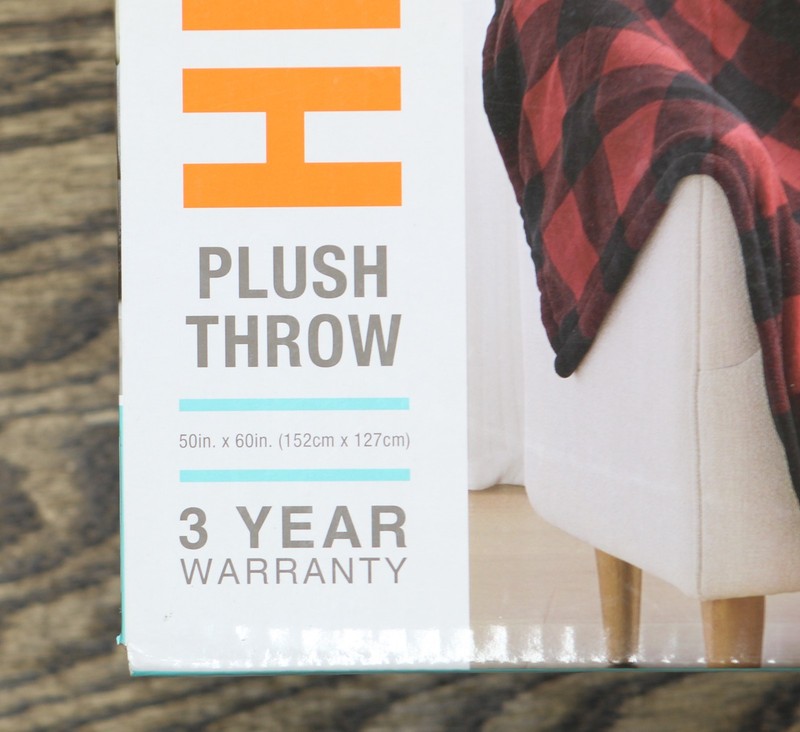 true North Microplush Plaid Heated Electric Throw Blanket Red / Black 50x60 gallery