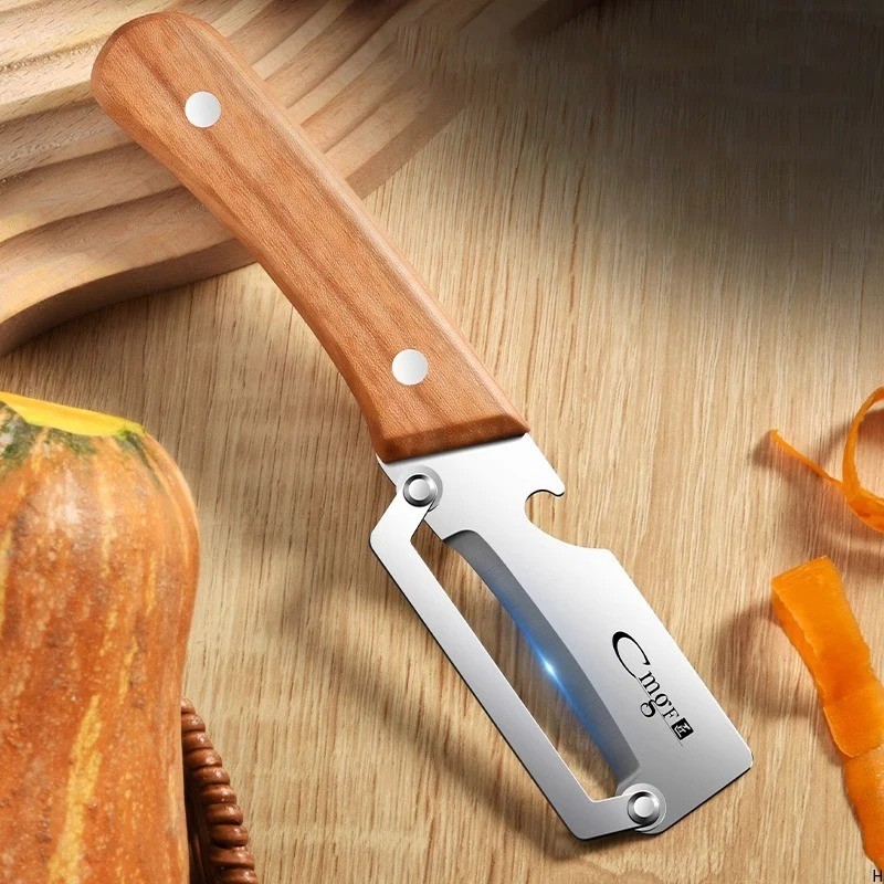 Wooden Vegetable Peeler Multi Function Kitchen Fruit Carrot Orange gallery