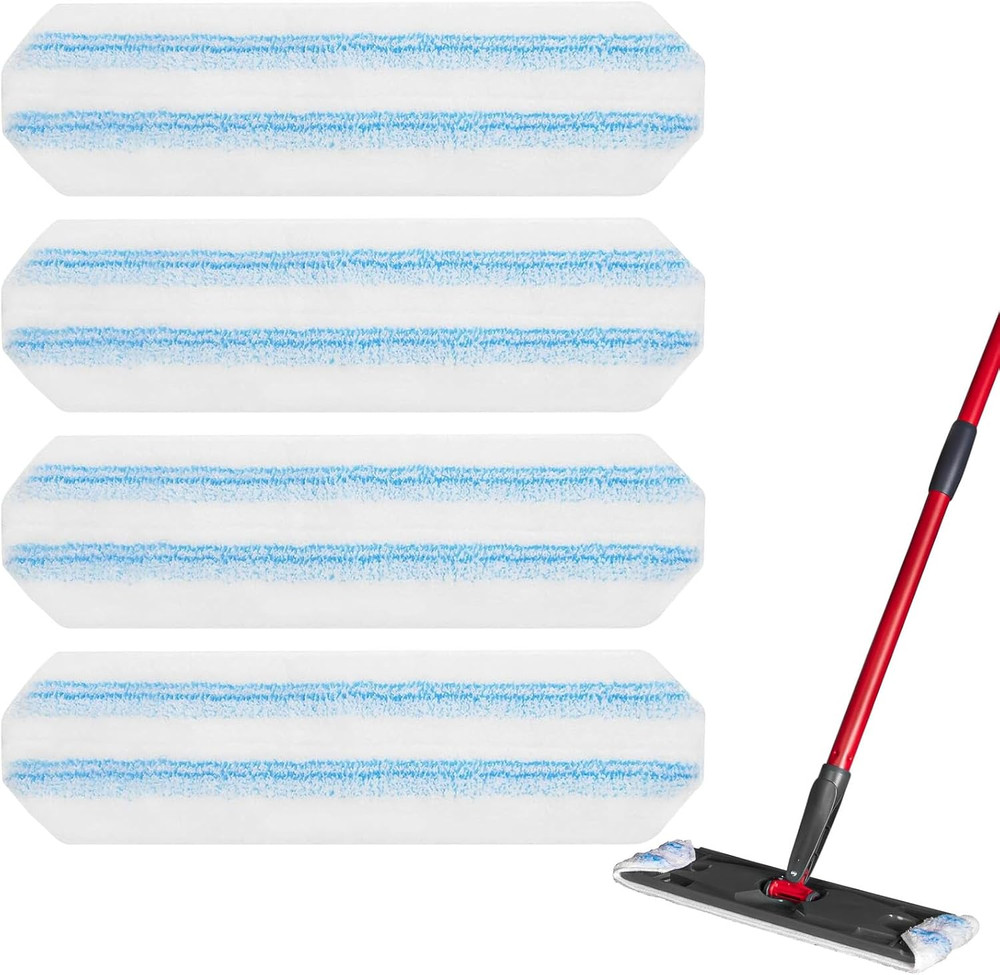 Reusable Microfiber Mop Pads Compatible with O Cedar H2Pro Flat Mop System, H2Pr