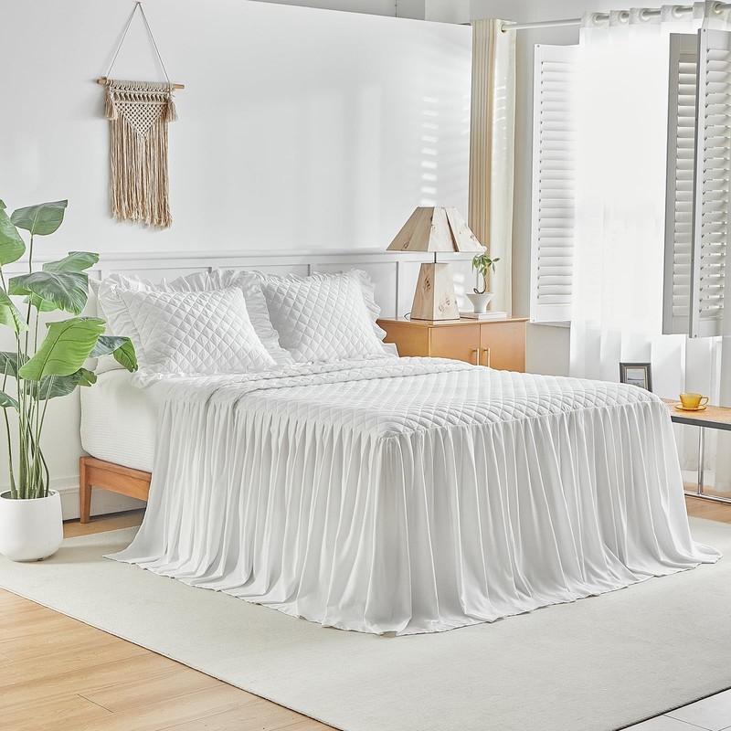 Uozzi Bedding Ruffle Skirt Bedspread Set - 30 - gallery