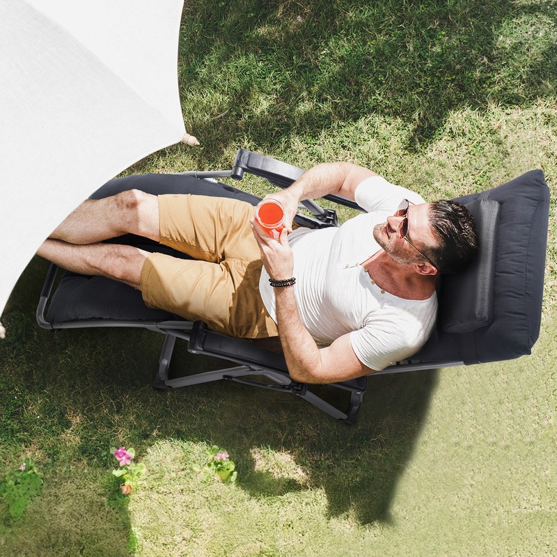VEVOR Zero Gravity Chair 26" Zero Gravity Recliner Lounge Chair Indoor & Outdoor gallery