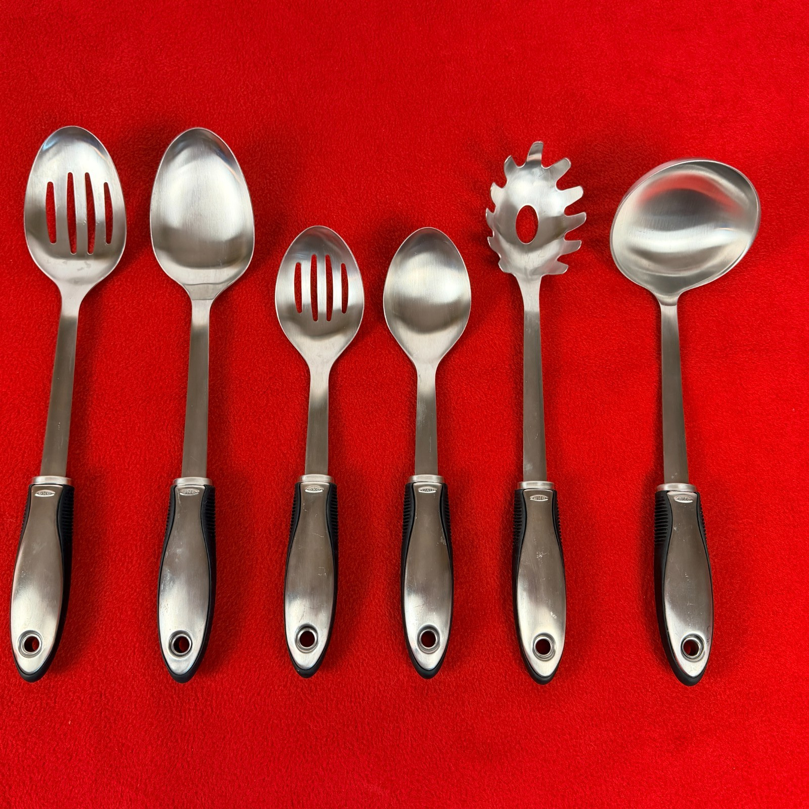 OXO Stainless Steel Kitchen Utensils Soft Grip Lot of 6 Utensils gallery