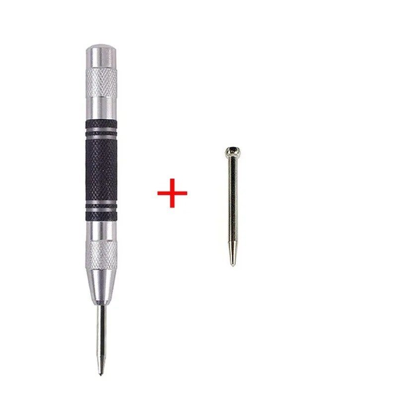 2 Super Strong Automatic Centre Punch Adjustable Spring Loaded Metal Drill TooL gallery
