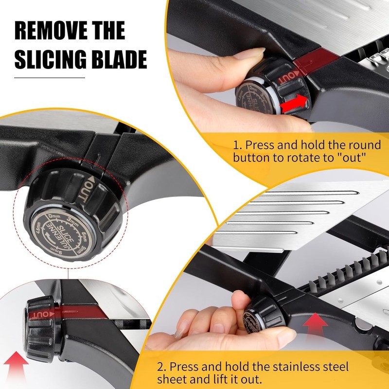 Vegetable Mandoline Slicer Adjustable Stainless Steel Food Slicer Kitchen gallery
