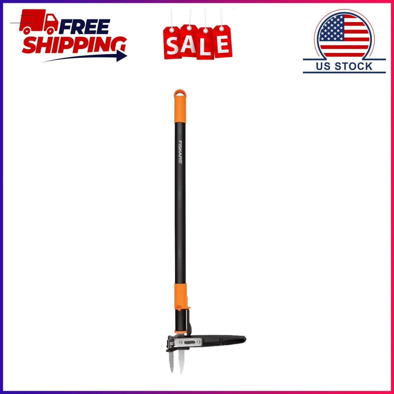 Fiskars 3-Claw Stand Up Weeder, 39" Long Ergonomic Handle with Easy-Eject Mechan gallery