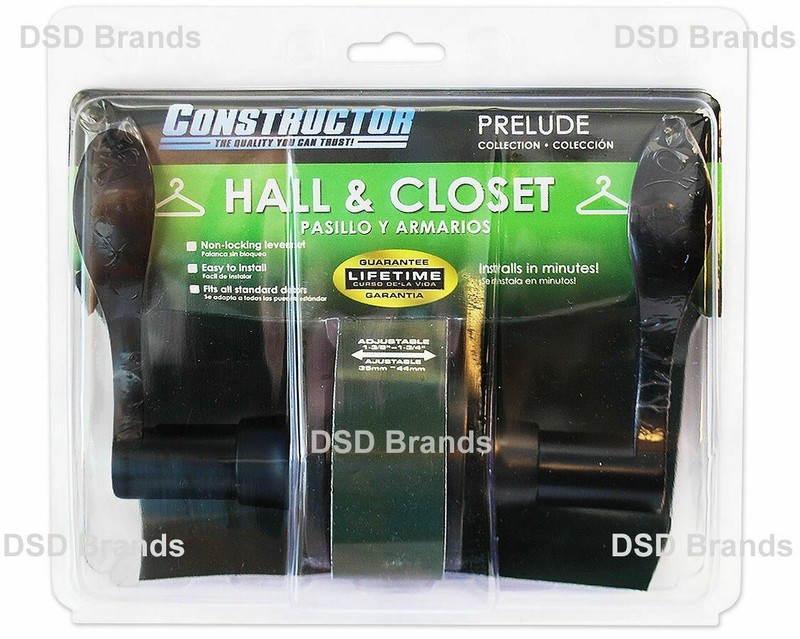 Constructor Passage Lever Door Lock Set Oil Rubbed Bronze Knob Handle Lockset gallery