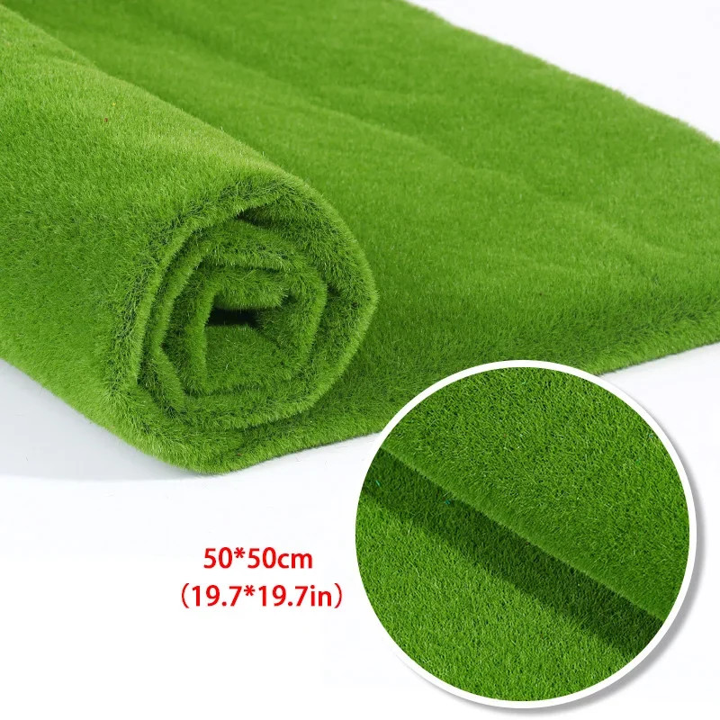 50X50Cm Artificial Grass Rug Fake Moss Lawn Garden Landscape Turf Roll Festival gallery