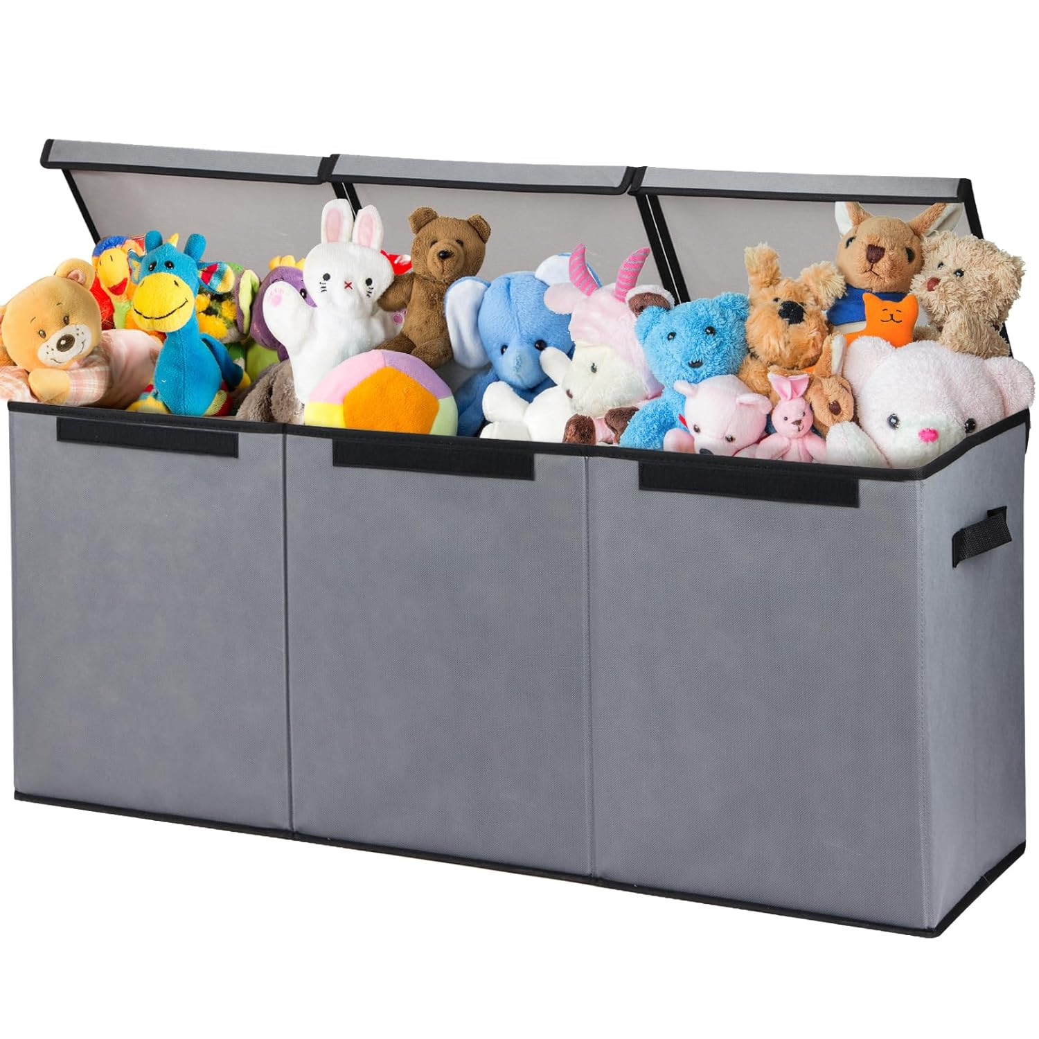 Toy Storage Organizer, Large size with Lid and collapsible. gallery