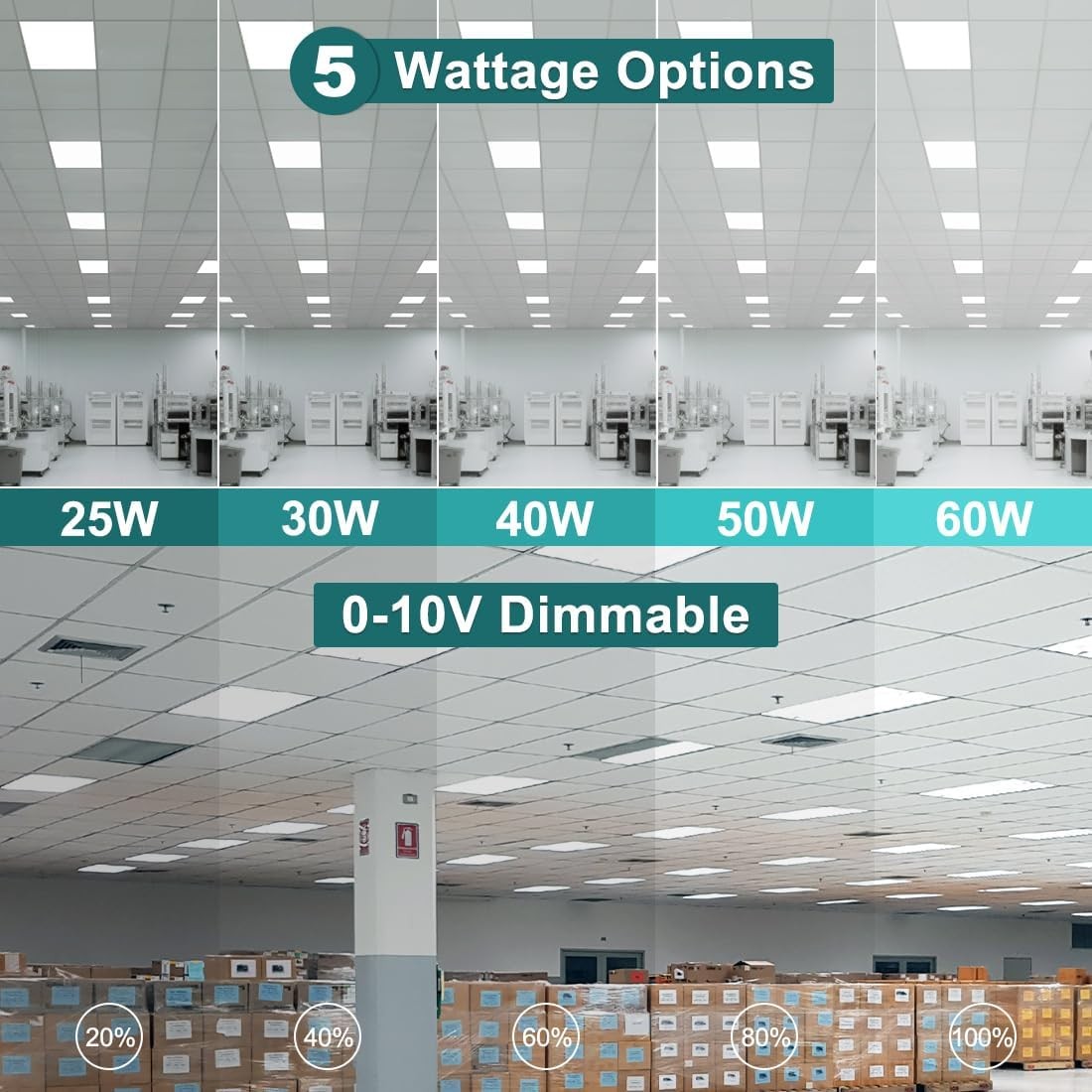 kadision 2x4 LED Flat Panel Light 5000K/4000K/3500K 60W 50W 40W 30W 25W gallery