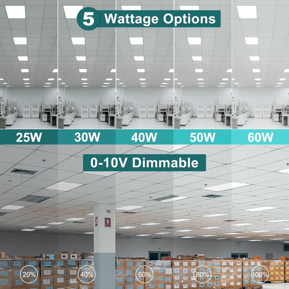 kadision 2x4 LED Flat Panel Light 5000K/4000K/3500K 60W 50W 40W 30W 25W