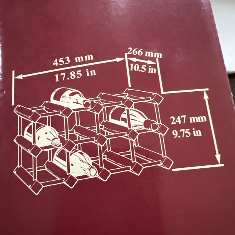 NEW RTA 12 Bottle Wine Rack Solid Pine Easy to Assemble Made In England No Glue gallery