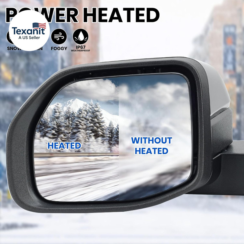 Left Driver Side Mirror for 2022 2023 2024 2025 Ford Maverick Power Heated Side gallery