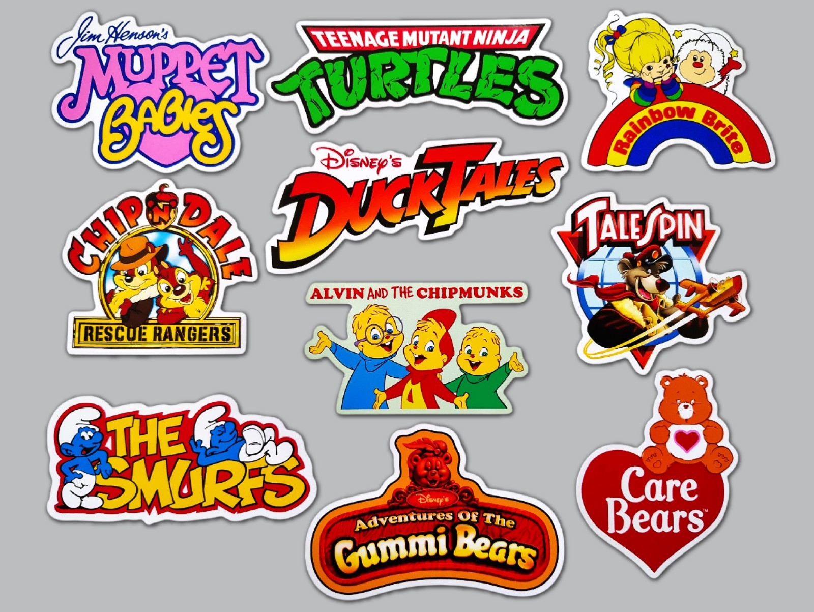 Classic Cartoons Vinyl Sticker Pack (Qty 10) SET 2 retro animation 80s kids toys gallery