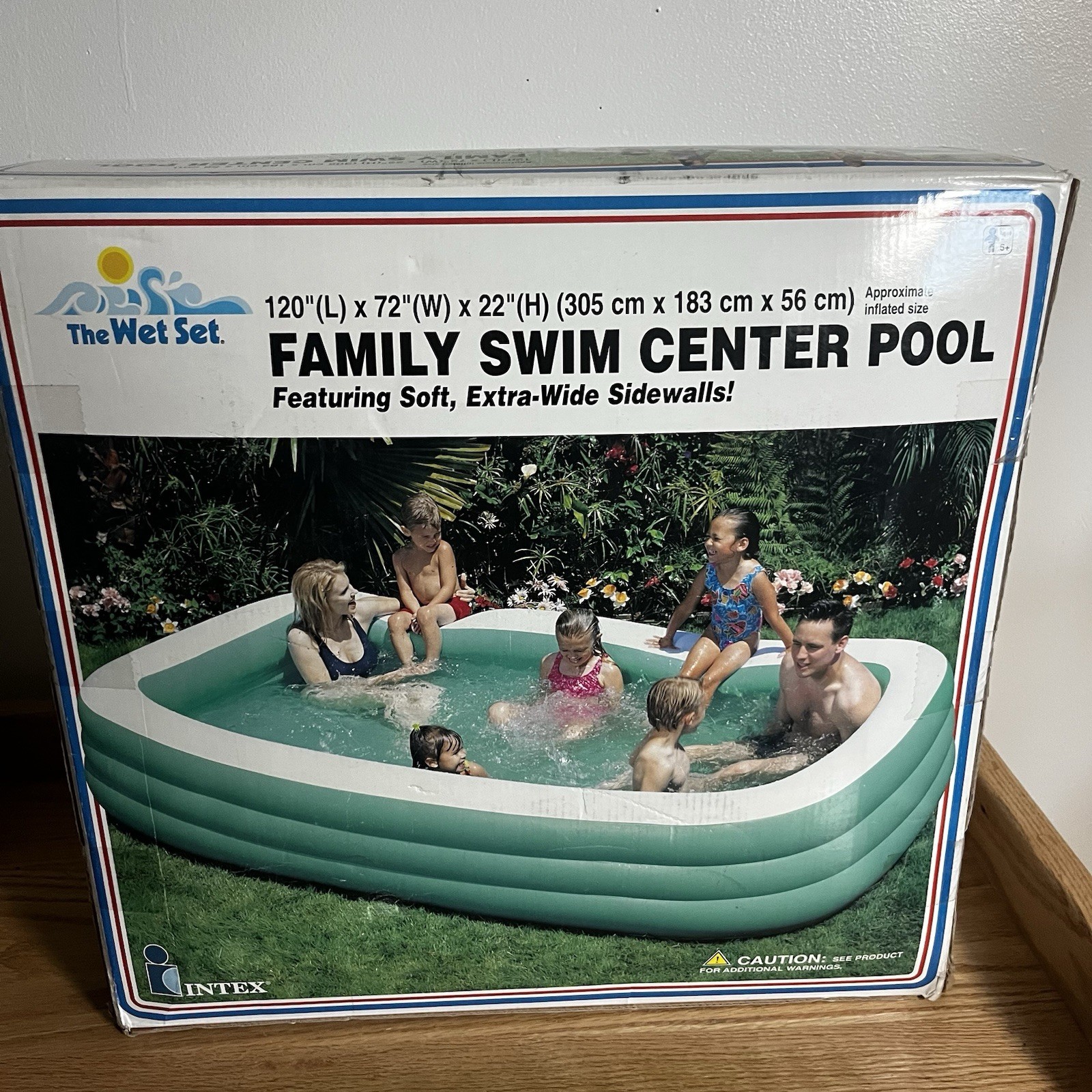 NEW Vintage Intex The Wet Set Inflatable Family Swim Center Pool 120”x72”x22” gallery
