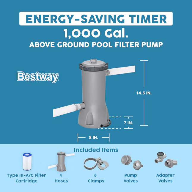 [SALE] Bestway Flowclear 58664E Above-Ground Pool Filter Pump gallery