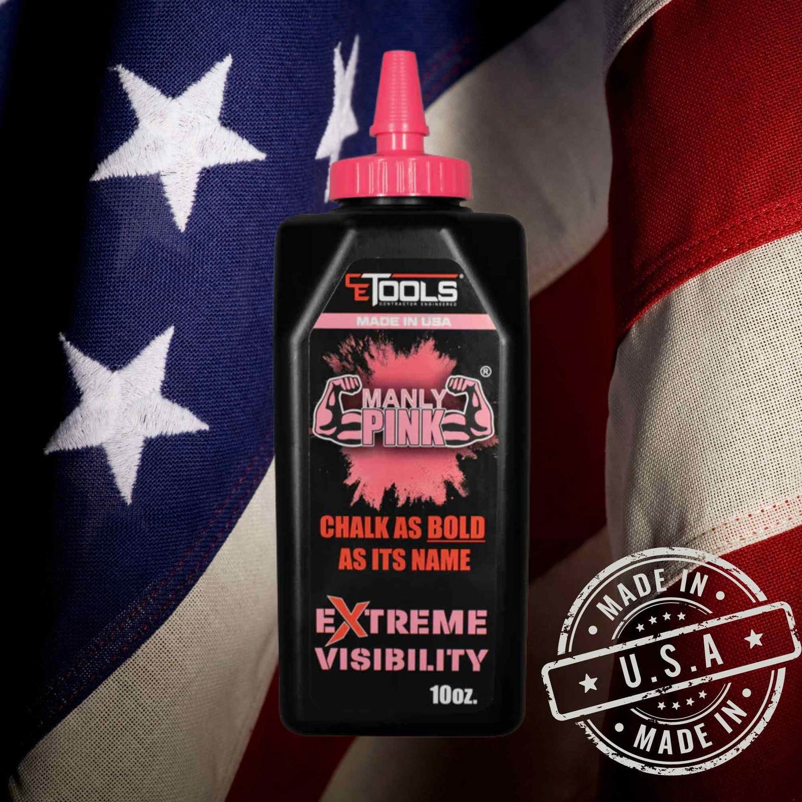 Marking Chalk Combo – 10oz Manly Pink® and 10oz Green Mean® – Extreme Visibil... gallery