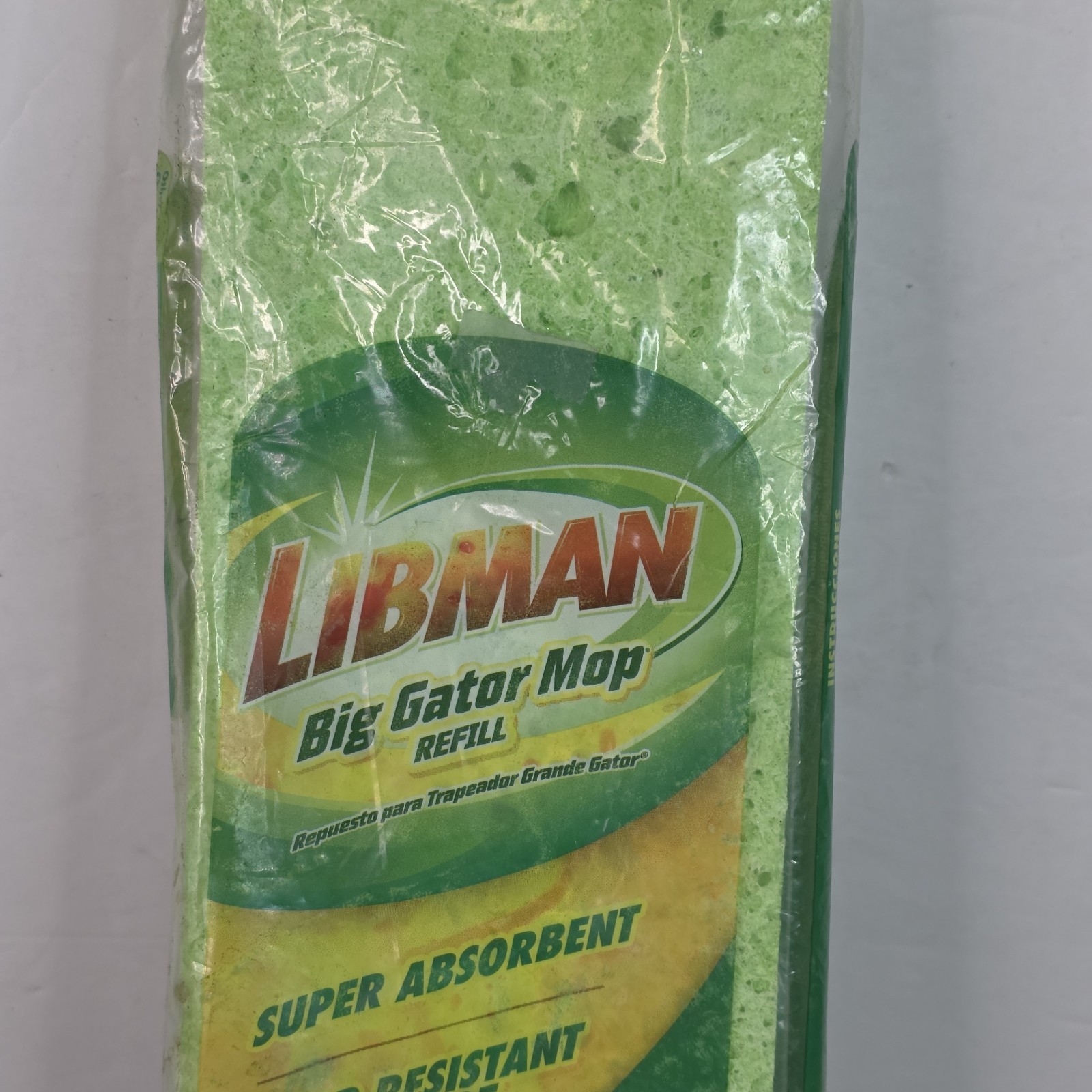 Genuine Libman Big Gator Mop Head 1 Refill Sponge Green Super Absorbant gallery